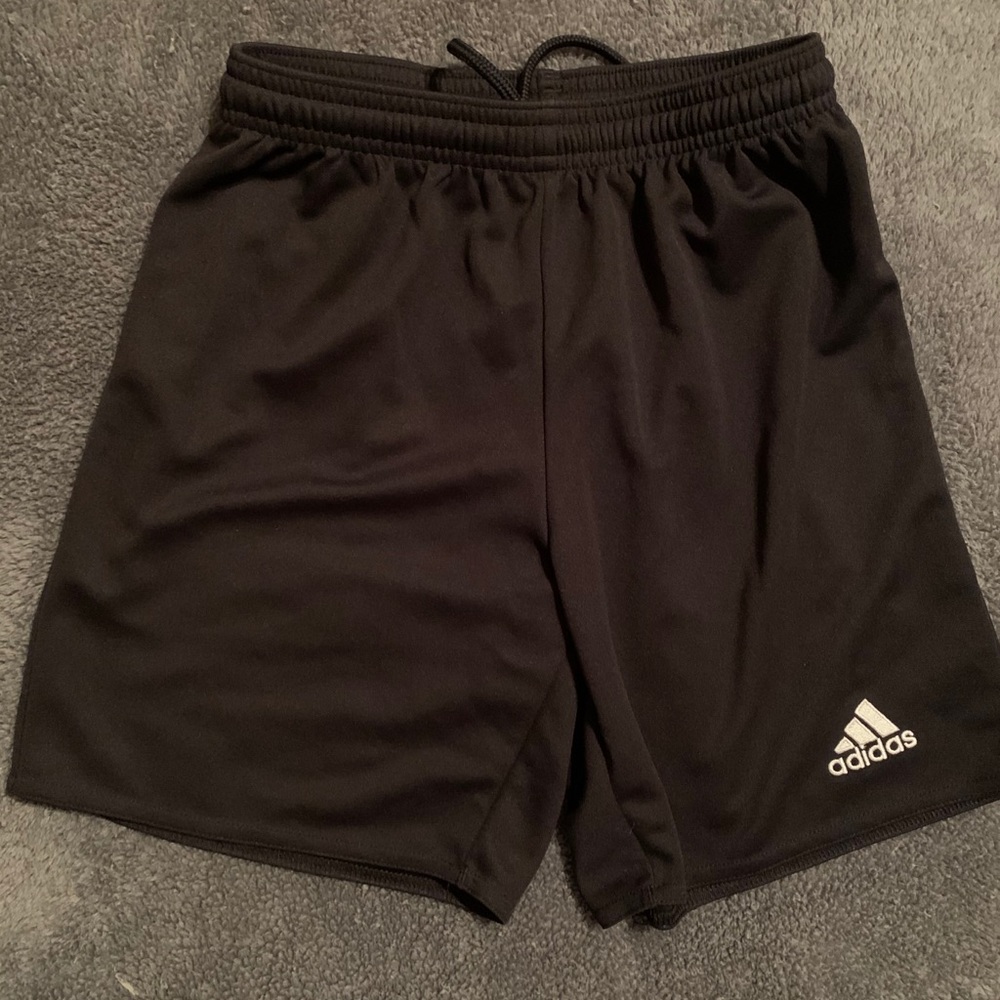 Boys black adidas shorts